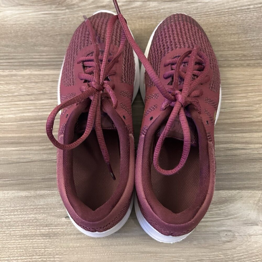 Nike Youth Revolution 4 GS Sneakers Size 3.5 Y Tea Berry White Gold Lace Up EUC - Picture 5 of 9